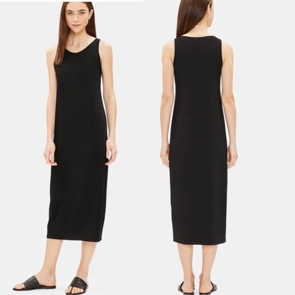 Eileen Fisher Dresses & Skirts - Eileen Fisher System Viscose Jersey Slim Fit Midi Length Tank Dress (L)